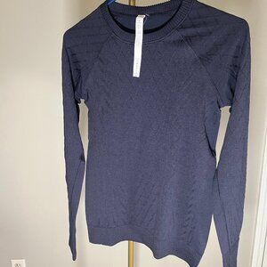 Lululemon Size 6 Bundle | Navy Sweater + 2 Leggings | 3-Piece Set